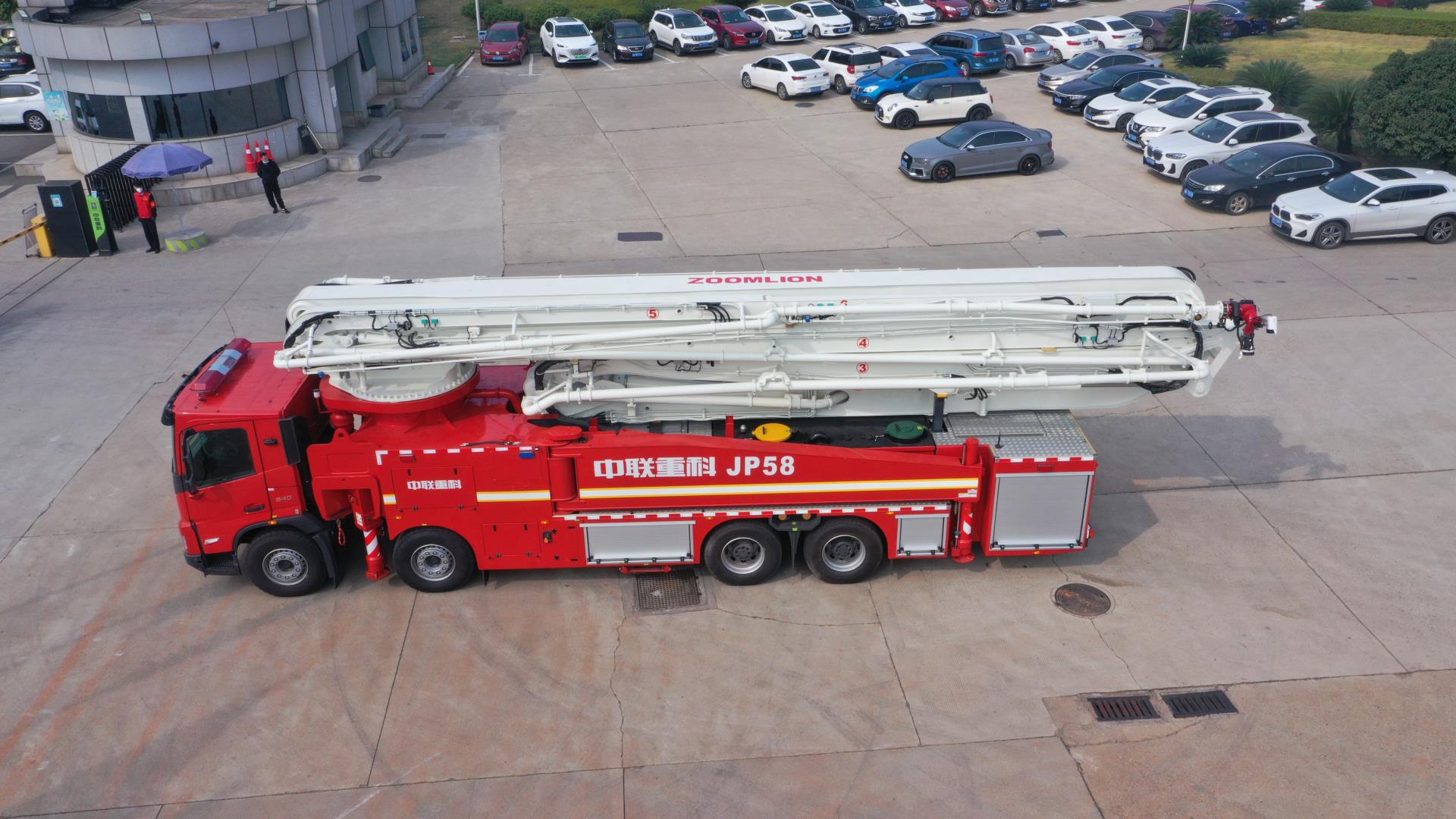 ZLF5430JXFJP58型大跨距抬高喷射消防车_产品型号_产品段位_小类_应急装备_产品中心_立博