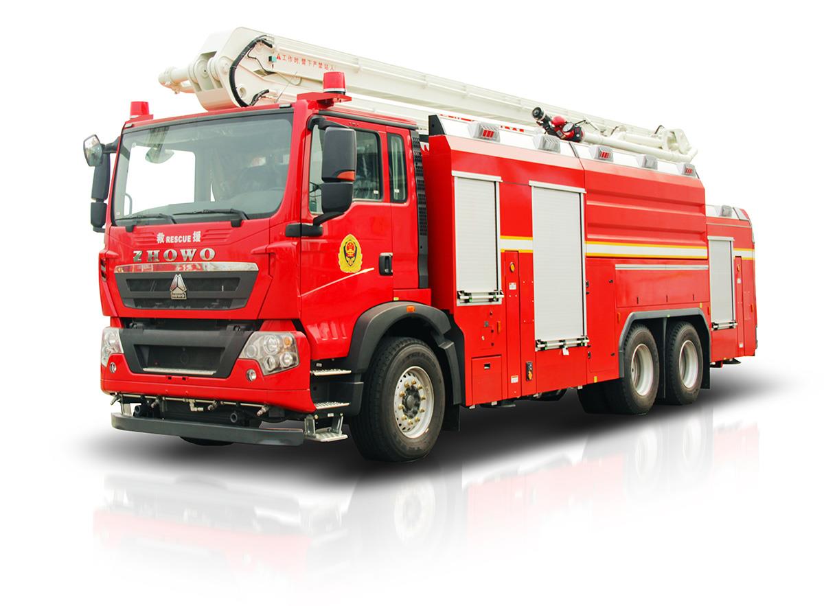 ZLF5341JXFJP25型抬高喷射消防车_产品型号_产品段位_小类_应急装备_产品中心_立博