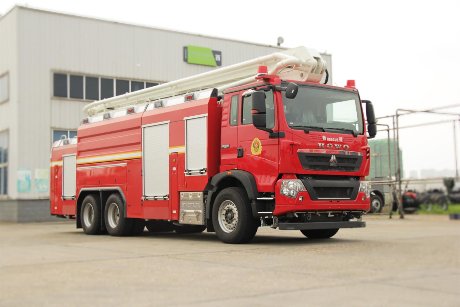 ZLF5341JXFJP25型抬高喷射消防车_产品型号_产品段位_小类_应急装备_产品中心_立博